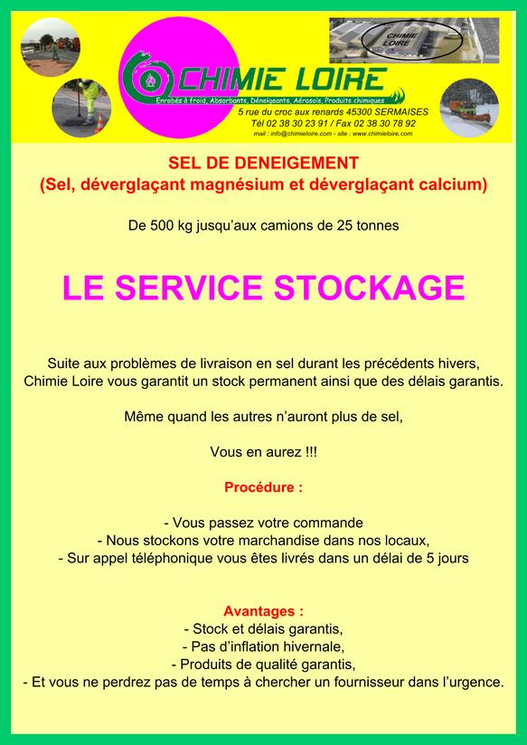 Service stockage